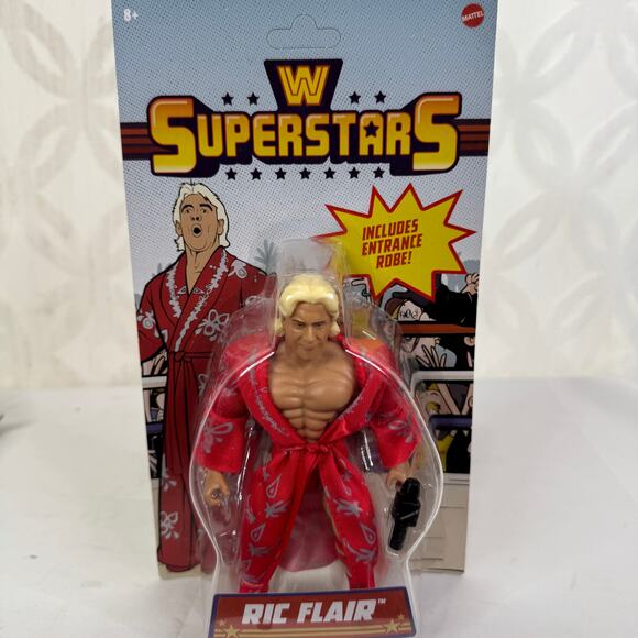 Mattel WWE Superstars Ric Flair w/Entrance Robe Action Figure Series 1 - Picture 2 of 7